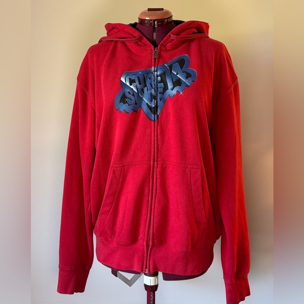 Vintage 2000’s Fox “Core since 14” Zip Up Hoodie Y2K Graphic